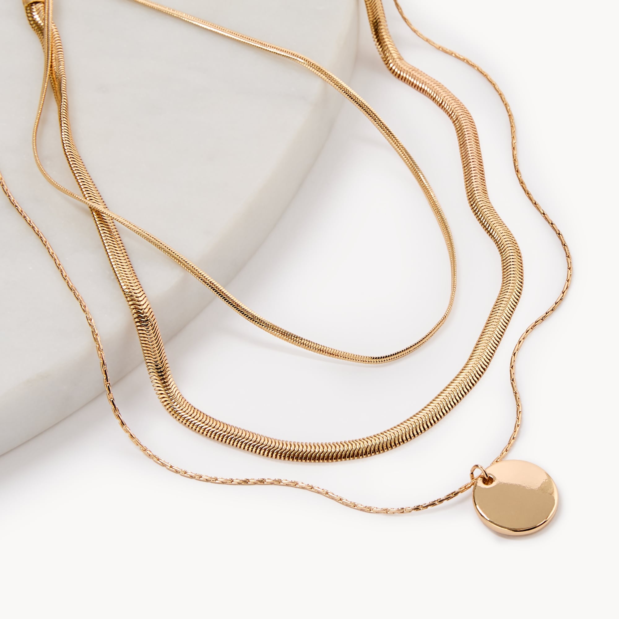 3-Piece Snake Chain Layered Necklace Set