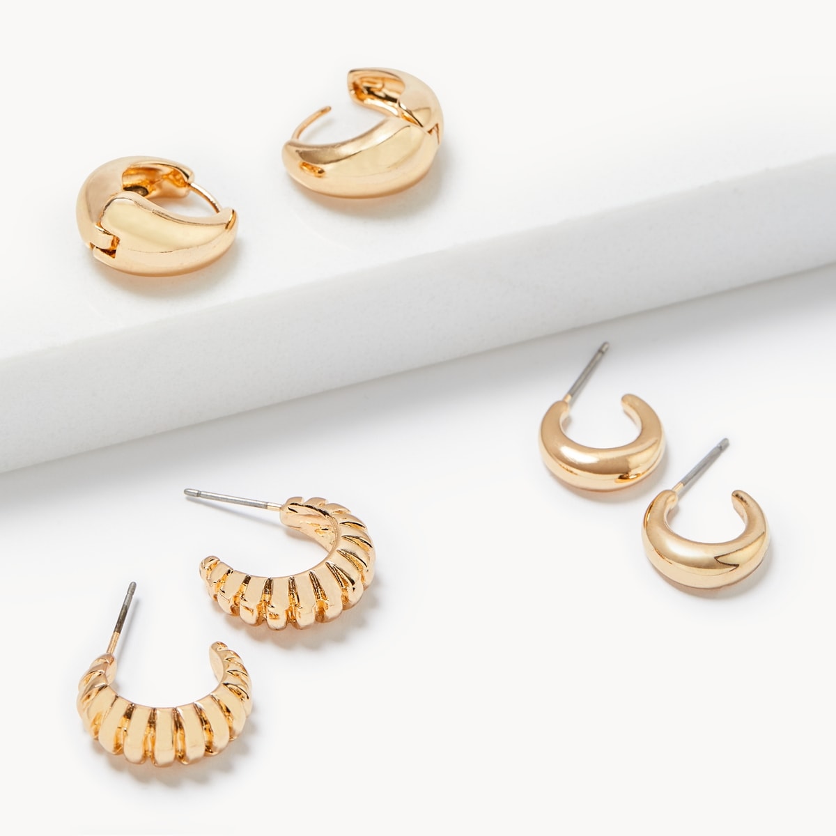 Ensemble de 3paires danneaux