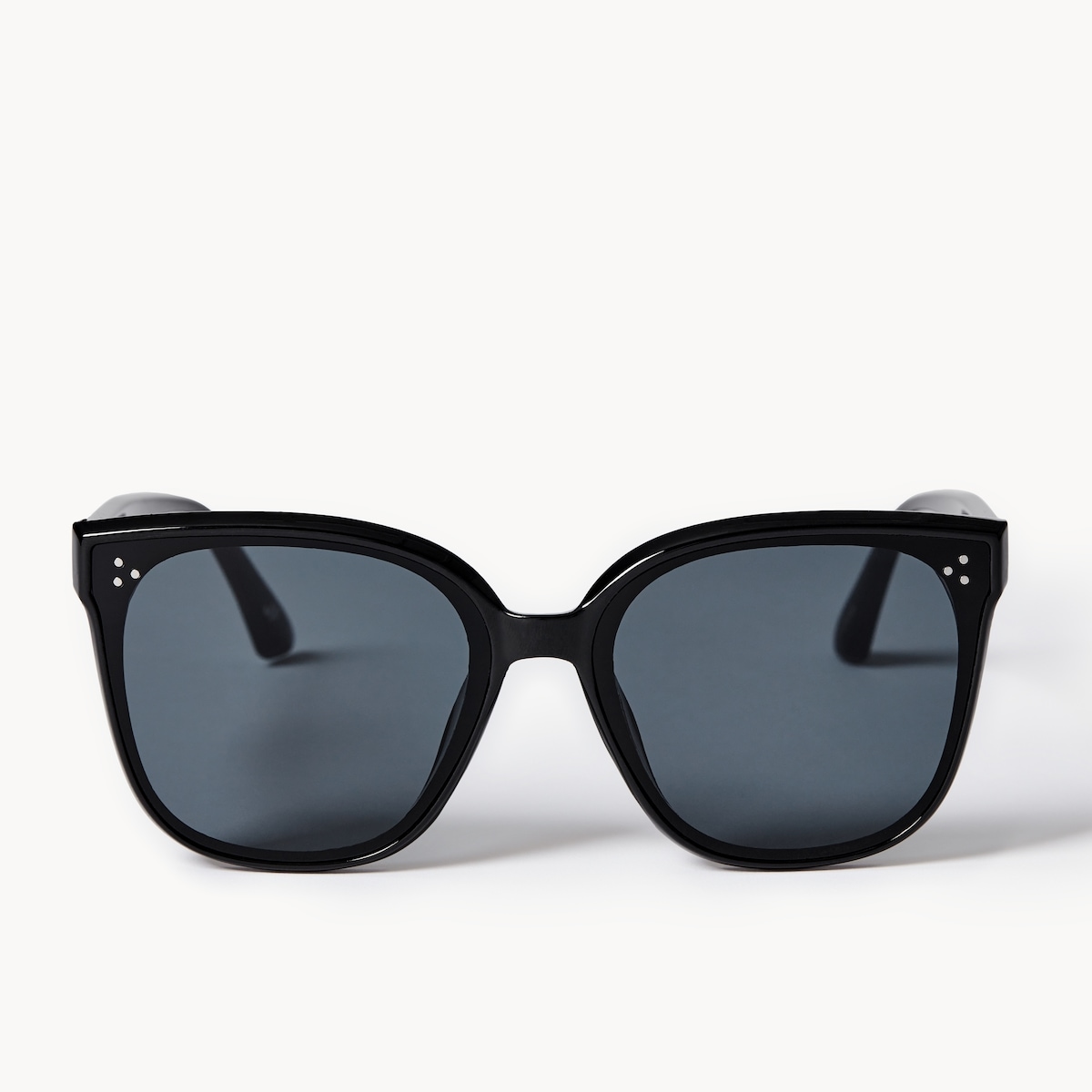 Lunettes de soleil carres  monture droite - Noir