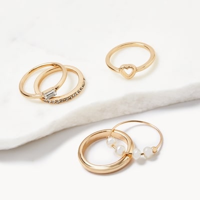 Joe Fresh 5-Piece Ring Set 1 ea, $18.00/1ea