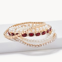 Joe Fresh 5-Pack Stretch Pearl Bracelets 1 ea, $24.00/1ea