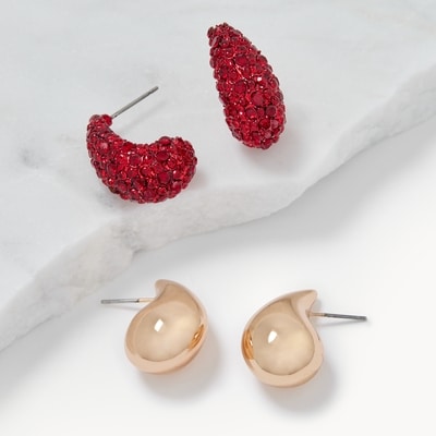 2-Pack Teardrop Earrings - Multi