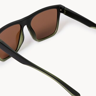 Lunettes de soleil carrées modernes, homme - Vert