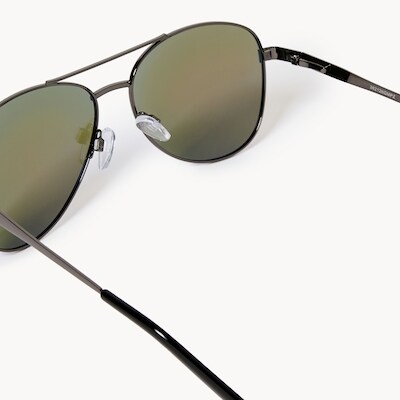 Lunettes de soleil d’aviateur polarisées, homme - Bleu