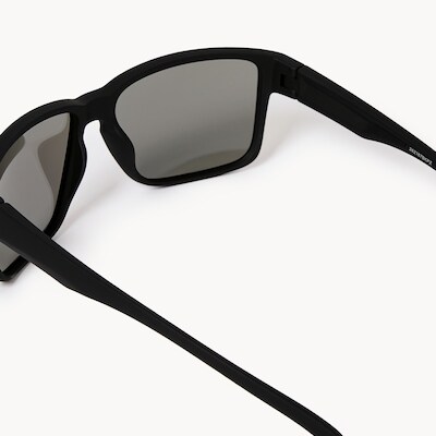 Lunettes de soleil sport enveloppantes, homme - Noir
