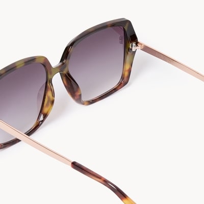 Oversized Square Sunglasses - Black