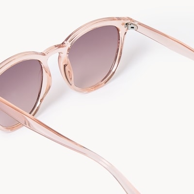 Lunettes de soleil rondes modernes - Rose