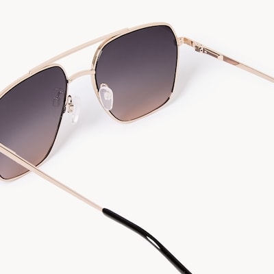 Lunettes de soleil d’aviateur - Or