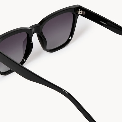 Polarized Square Sunglasses - Black