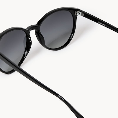 Polarized Round Sunglasses - Black