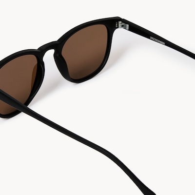 Men's Modern Square Sunglasses - Black