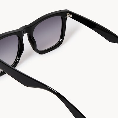Lunettes de soleil carrées pour hommes - Noir