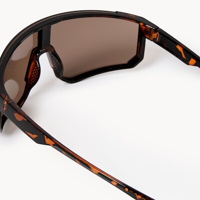 Lunettes de soleil écran écaille de tortue, homme - Brun