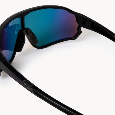 Men's Sport Shield Sunglasses - Black