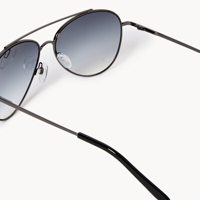 Lunettes de soleil d’aviateur, homme - Gris