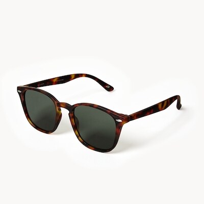 Lunettes de soleil carrées - Brun
