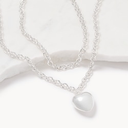 Joe Fresh 2-Piece Heart Pendant Layered Necklace Set 1 ea, $19.00/1ea