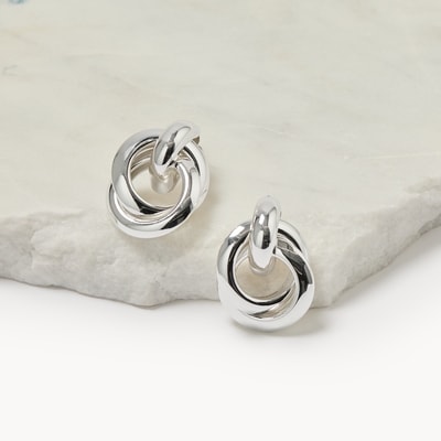 Dormeuses en forme de heurtoir  - Argent
