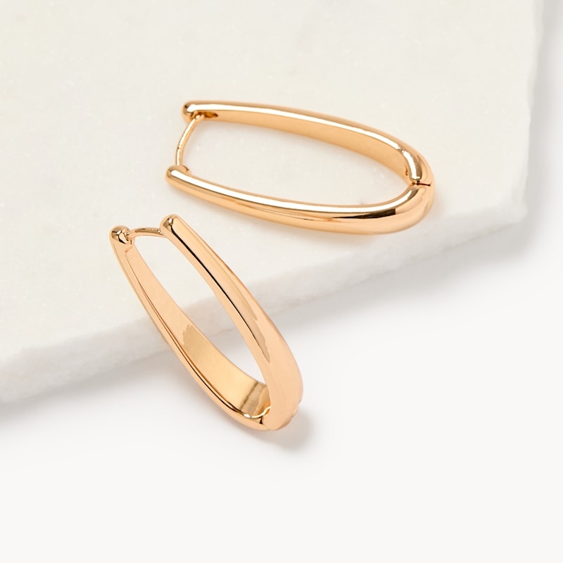 Oval Hoop Earrings
