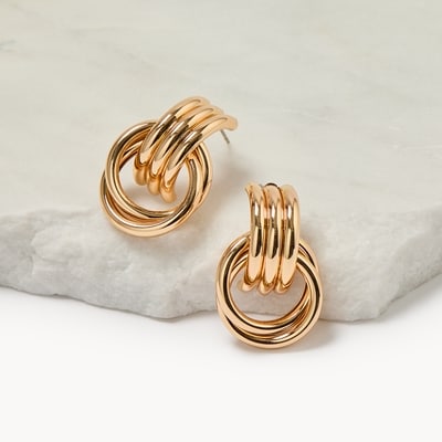 Boucles d’oreilles de style heurtoir  - Or