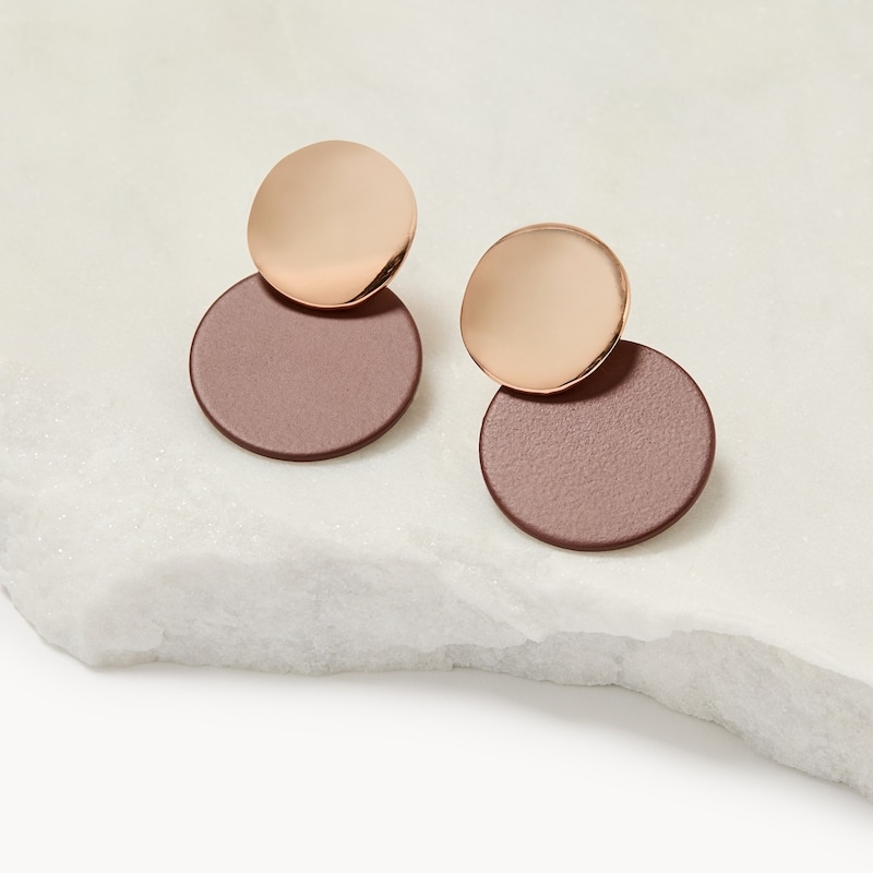 Matte Disc Earrings