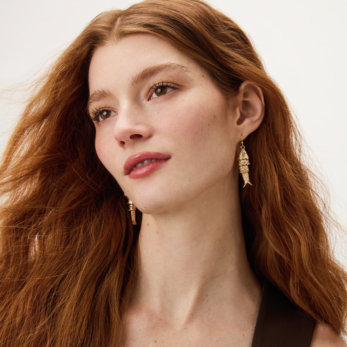 Fish Earrings - Gold