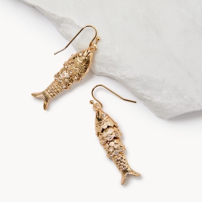 Boucles d’oreilles en forme de poisson - Or