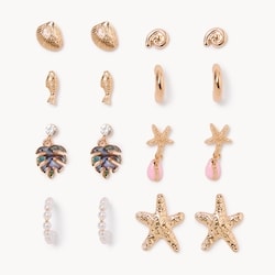 Joe Fresh Ens. de  8 boucles d’oreilles inspirées de la mer 1 ea, 16,00 $/1ch