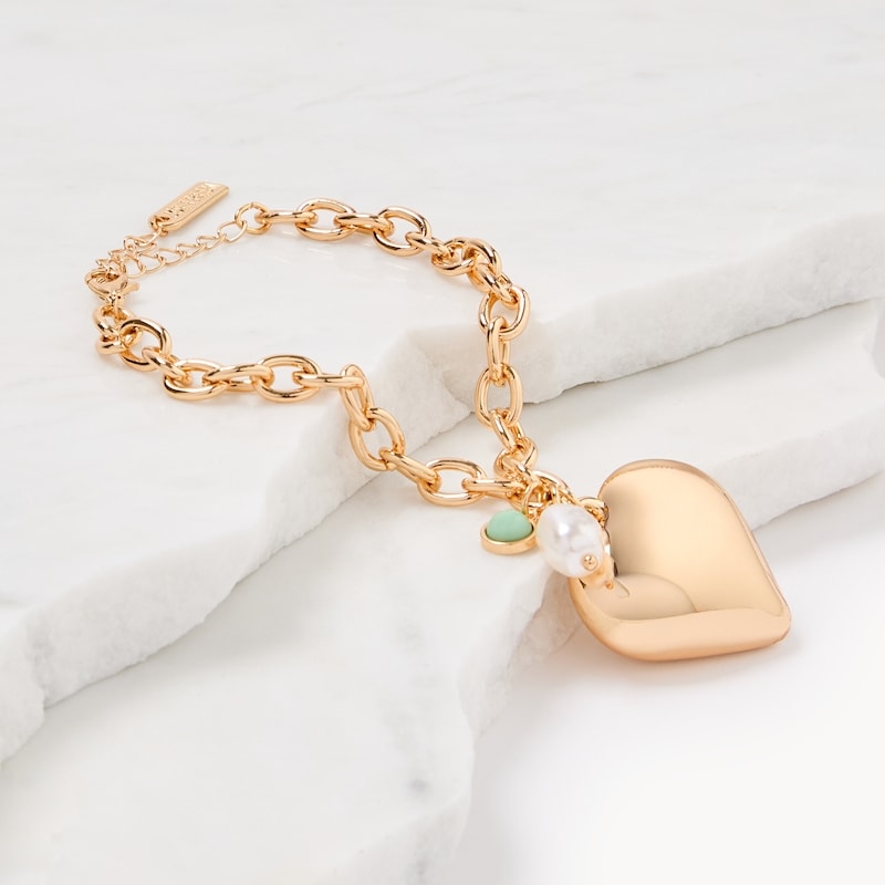 Heart Pendant Bracelet
