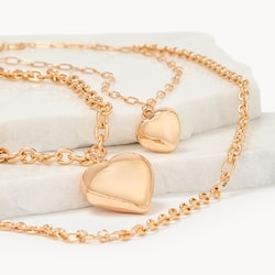 Joe Fresh 3-Piece Heart Pendant Layered Necklace Set 1 ea, $22.00/1ea