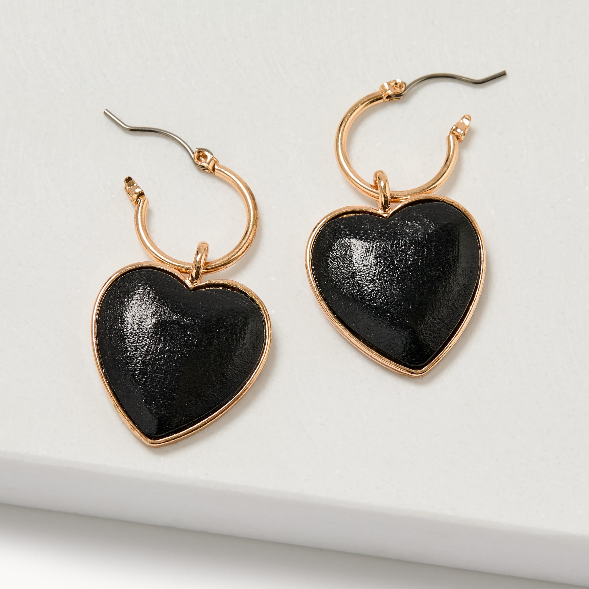 Pendants d’oreilles en forme de cœur