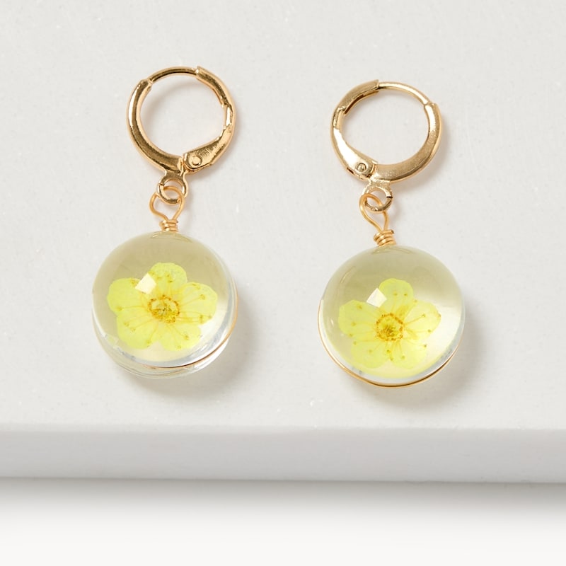 Flower Drop Earrings