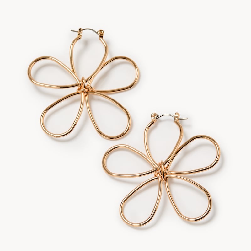Wire Flower Earrings