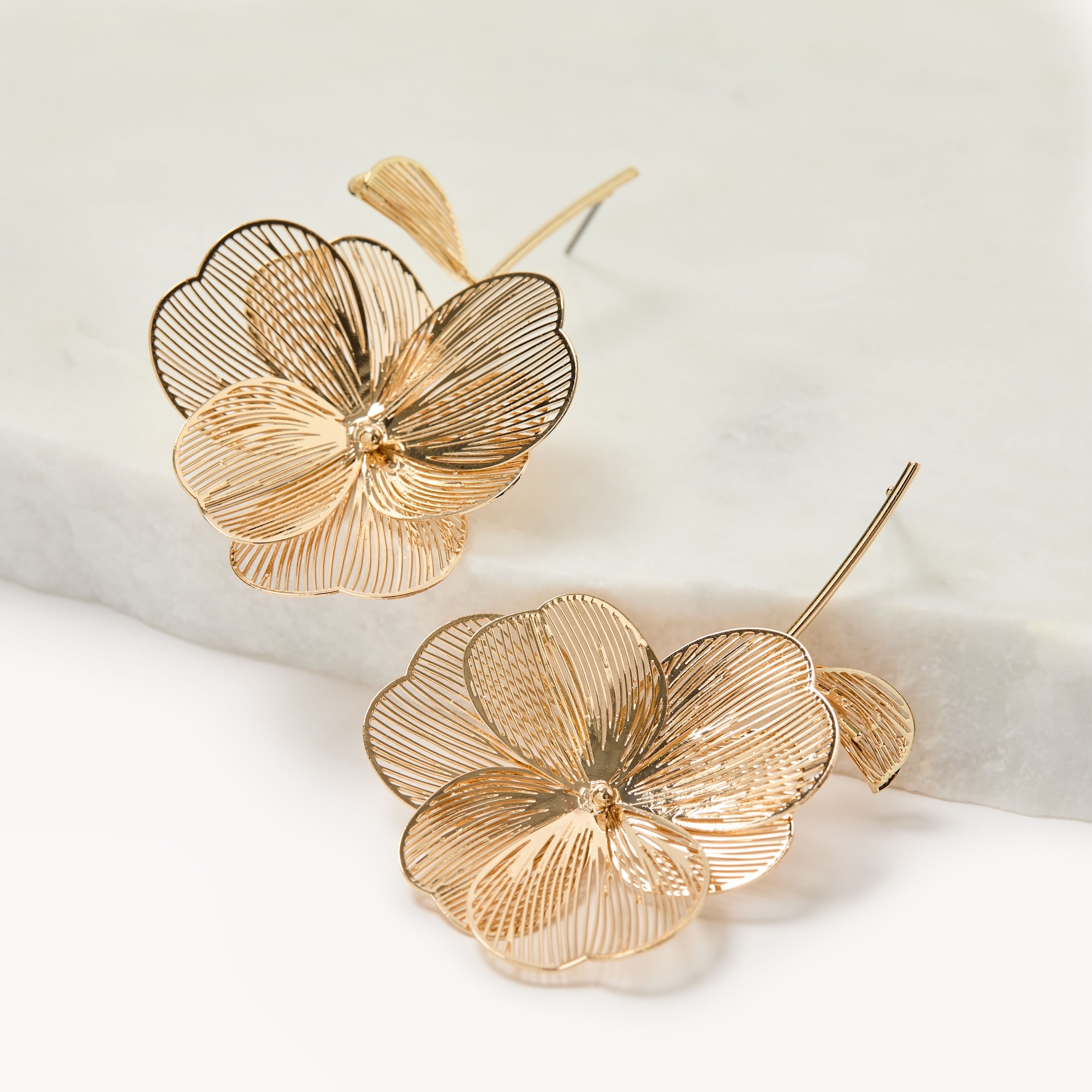 Filigree Flower Earrings