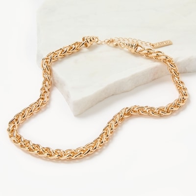 Collier à chaîne de cordelette dorée - Or