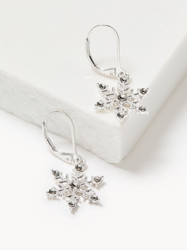 Joe Fresh Pendants d’oreilles flocon en pierres du Rhin 1 ea, 10,00 $/1ch