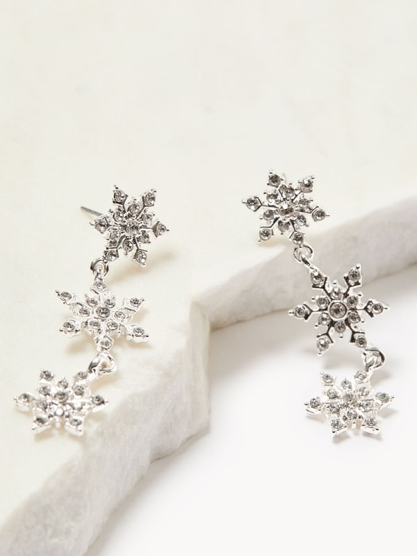 Pendants d’oreilles en flocon - Argent