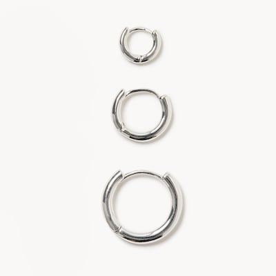 Joe Fresh Silver Trio Hoop Earrings 1 ea, $10.00/1ea
