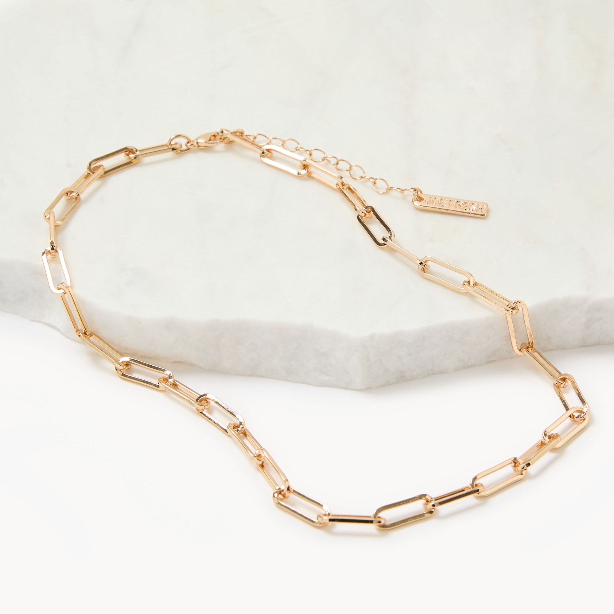 Collier à maillons en chaîne doré