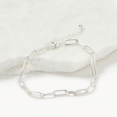 Silver Chain Link Bracelet - Silver
