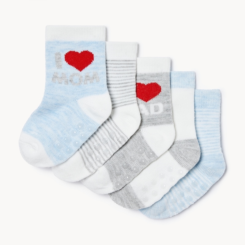 Baby Boys' 5-Pack Crew Socks