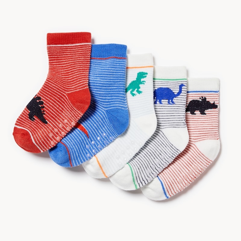 Baby Boys' 5-Pack Crew Socks