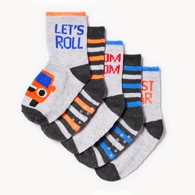 Joe Fresh Ens. 5 paires de chaussettes tube, bébés garçons 1 ea, 8,00 $/1ch