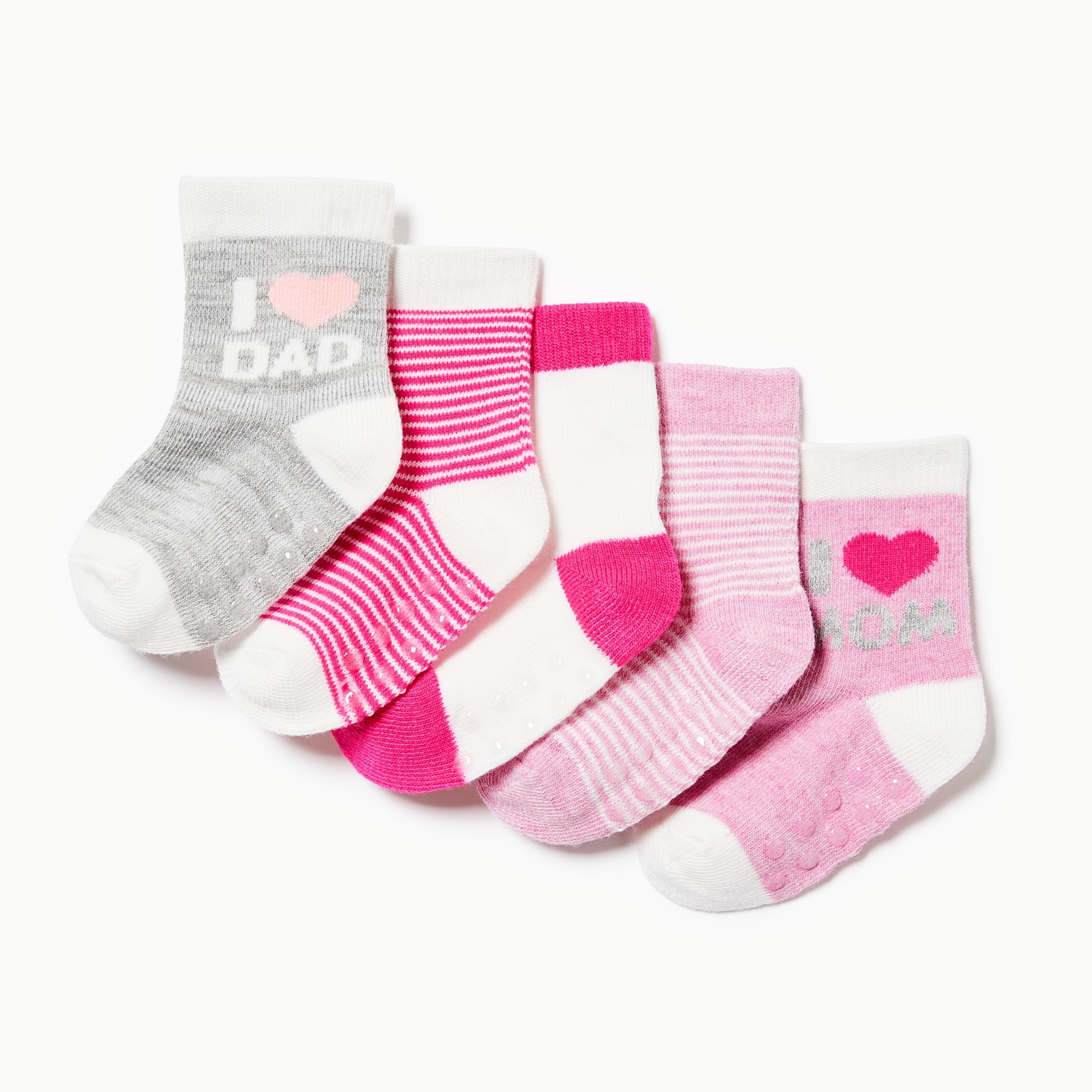 Baby Girls' 5-Pack Crew Socks
