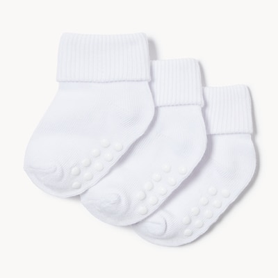 Joe Fresh Ens. 3 paires de chaussettes à revers pour bébés 1 ea, 6,00 $/1ch