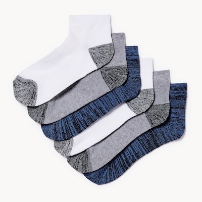 Joe Fresh Ens. 6 paires de chaussettes basses pour garçons 1 ea, 12,00 $/1ch