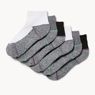 Joe Fresh Ens. 6 paires de chaussettes basses pour garçons 1 ea, 12,00 $/1ch