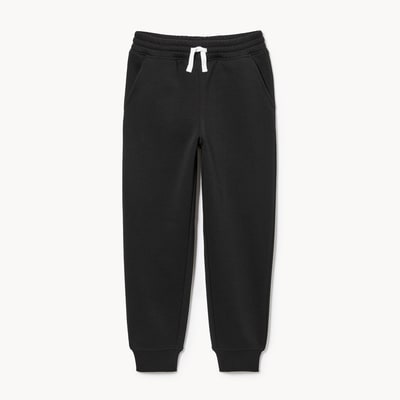 Pantalon de jogging en molleton pour garçons - Noir JF