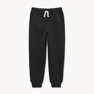 Pantalon de jogging en molleton pour garçons - Noir JF
