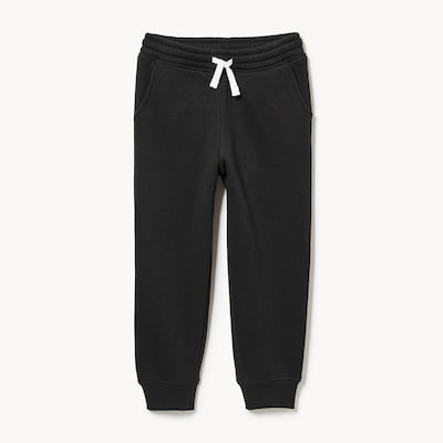 Pantalon de jogging en molleton, petits garçons - Noir JF